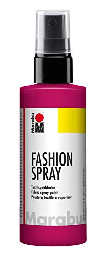 Marabu Raspberry - Pintura textil con pulverizador (100 ml), color Rosa (Raspberry)