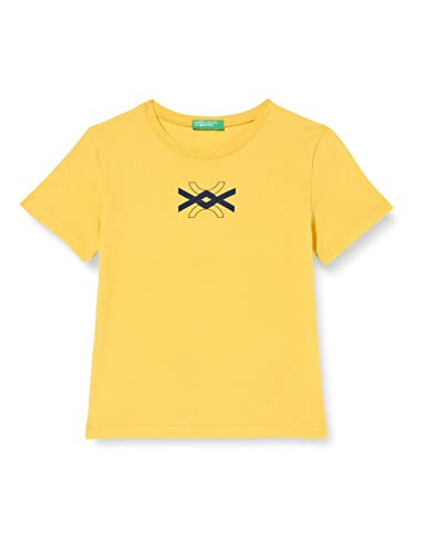 United Colors of Benetton T-Shirt 3096g109c Camiseta, Amarillo Girasol 315, 18 Meses para Niños