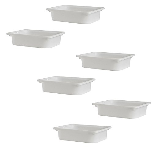 Ikea TROFAST - Caja de almacenamiento (6 unidades), color blanco