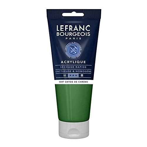 Lefranc Bourgeois Acrílico Fine, Verde oxido Cromo, 200 ml