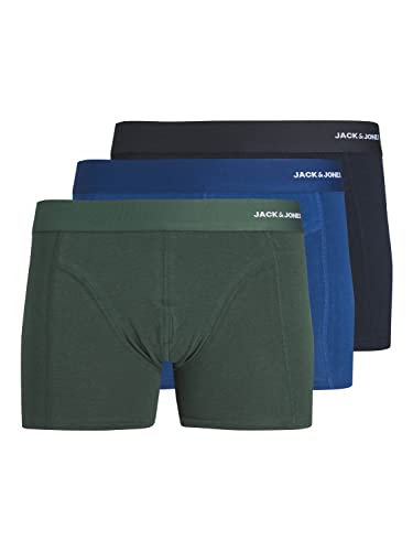Jack & Jones JACDUKE Bamboo Trunks 3 Pack Bóxer, Azul Estate/Pack:Sycamore-Salute, XL para Hombre