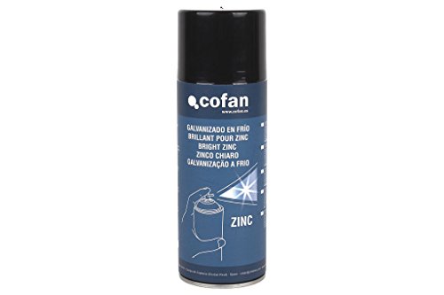 Cofan Galvanizado en frío | Envase 400 ml | Esmalte Spray Zinc | Color Plata | Protege el Metal