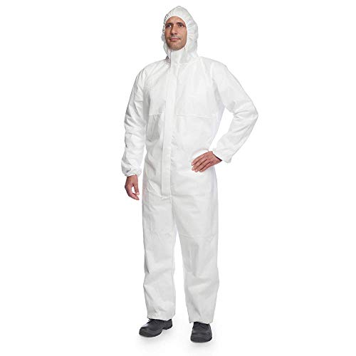 DuPont ProShield 20 - Traje de protección con capucha, categoría III, tipo 5 y 6, color blanco, talla XXL