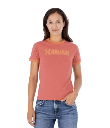 Hurley Camiseta W Oceancare Aloha SS para Mujer, Color Rojo Mineral, S, Mineral Rojo, S