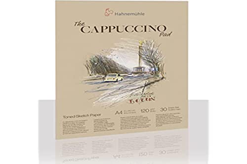 Hahnemühle The Cappuccino Pad - Papel de dibujo (120 g/m², 30 hojas/60 páginas, A4)