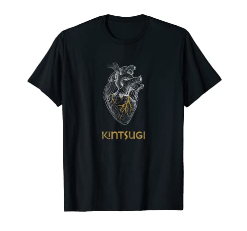 Kintsugi - Corazón de reparación de cerámica japonesa Camiseta