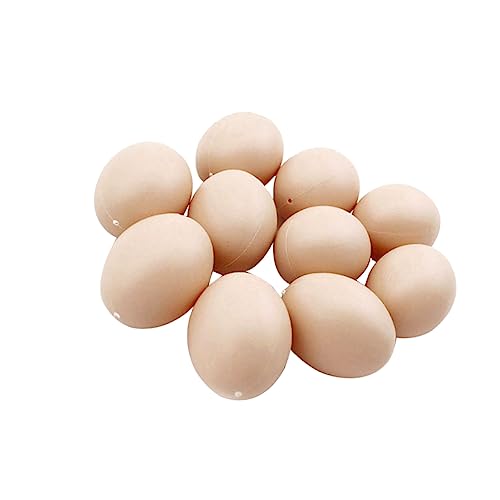 Totority 60 Piezas De Comida De Juguete Huevos De Plástico Huevos De Pascua para Pintar Huevo De Pascua Artificial Huevos De Pascua De Plástico Vacíos Huevos Artificiales para Pollo Nido