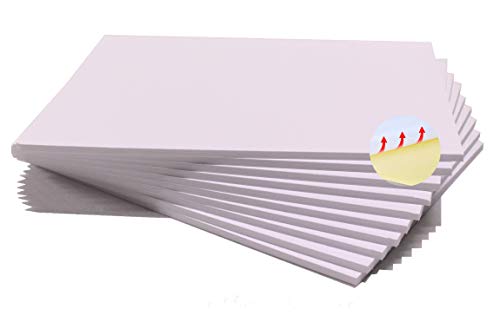 Chely Intermarket | 41B2A | Cartón pluma adhesivo A4 blanco con espesor de 5mm/10 unidades/foam board rectangular para manualidades, foto o soporte(541-A4*10-0,45)