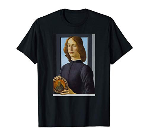Botticelli - Young Man Holding a Roundel - Artwork Camiseta