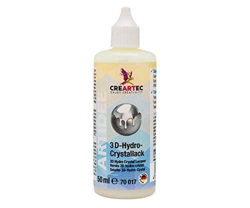 CREARTEC 3D Hydro-Lack - Pintura de cristal transparente con efecto tridimensional - Capacidad: 50 ml - Fabricado en Alemania