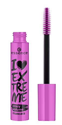 ESSENCE I Love Extreme Crazy Volume máscara de pestañas, negro.