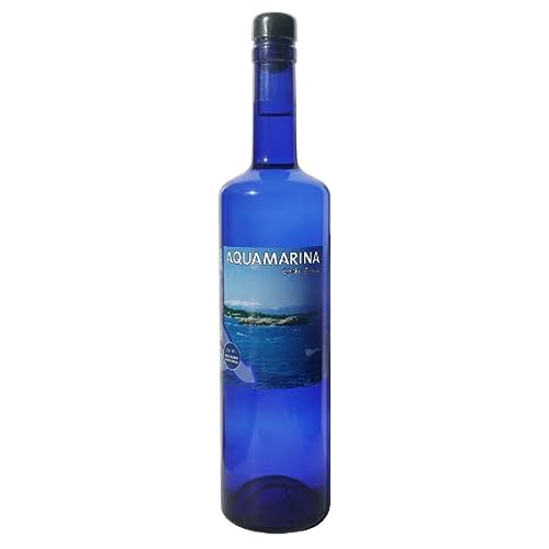 AQUAMARINA Costa Brava. Agua de mar Hipertònica 750ml en botella de cristal azul Agua marina microfiltrada y sin aditivos. Contiene más de 75 minerales y oligoelementos necesarios en tu organismo.
