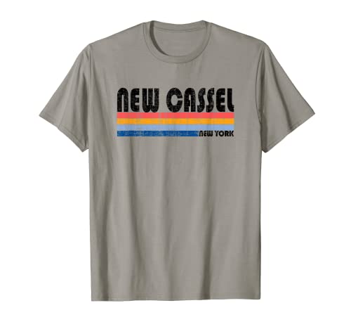 New Cassel, NY Hometown Pride, estilo retro de los 70 y 80 Camiseta