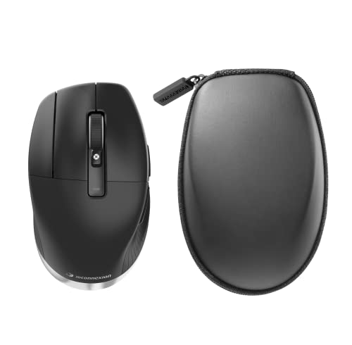 3D Connexion 3DX-700079 ratón RF inalámbrica + Bluetooth Óptico 7200 dpi Izquierda, Negro