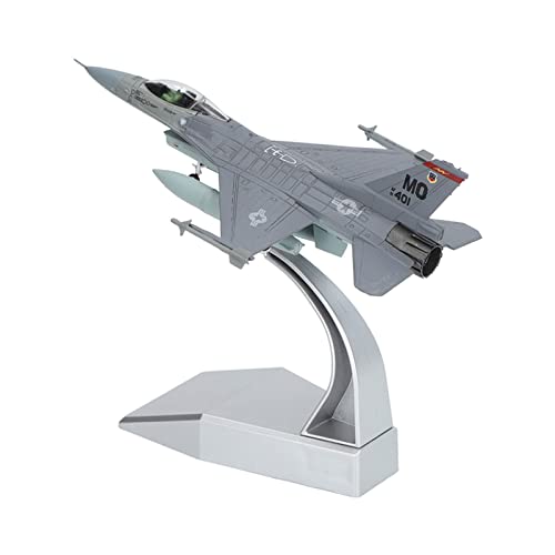 banapoy Avión de Ataque de Halcón de Combate F-16C a Escala 1:100, Modelo Militar de Combate de Metal, Modelo Avión Fundido a Presión, Modelo de Avión para Colección Conmemorativa o Regalo