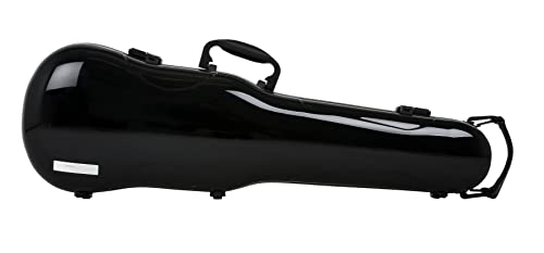 GEWA Violinformetui AIR 1.7 negro brillante con mango lateral adicional, fabricado en Alemania