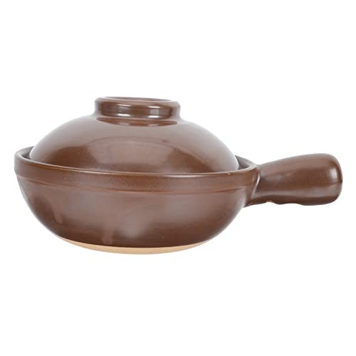 YARNOW Donabe Japones Japones Decorativo Nabe Stock Dolsot Mango Arcilla Olla Pan Arroz Pasta Tapa Bibimbap Shabu Para Tazón Práctico Y Donabe Bowl