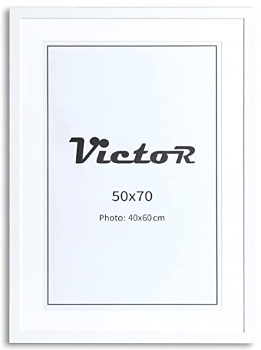 Victor Marco Richter Blanco en 50x70 cm con passepartout de 40x60cm - moldura: 25x20mm