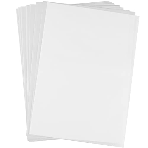 Delsen 200 hojas de papel transparente blanco, DIN A4, imprimible, papel para manualidades, papel para arquitectos, papel de pausa, papel pergamino, papel trazado A4, papel transparente (210 x 297 mm)