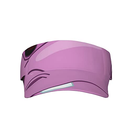 IUBBKI Sombrero de dibujos animados púrpura hipopótamo degradado azul mezclilla visera sombrero unisex ajustable deportes sombrero para golf correr tenis, Como se muestra en la imagen, S-3XL