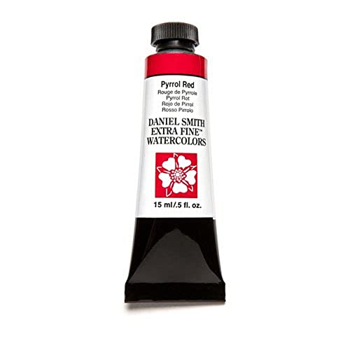 DANIEL SMITH Tubo de pintura de acuarela extrafina de 15 ml, rojo pirrol