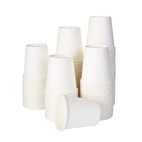 100/200/500/1000/2000/3000 Piezas Vasos De Papel Biodegradables Compostables Ecológicos 200 ml Desechables para Agua Bebidas Calientes y fría (1000)