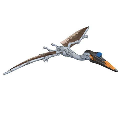 Jurassic World Quetzalcoatlus gran acción, dinosaurio de juguete articulado, regalo para niños +4 años (Mattel HDX48)