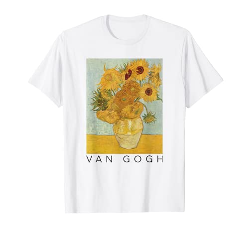 Regalo artístico de girasoles Van Gogh Vincent Van Gogh Camiseta