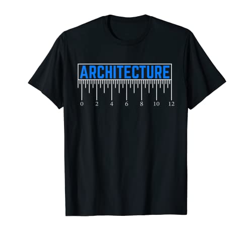 Arquitectura Ingeniería Regla Escala Camisa Draftsman Herramienta Camiseta