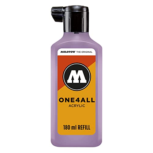 Molotow MO692201 ONE4ALL - Tinta de recarga para marcador permanente (180 ml, 1 unidad), color lila pastel