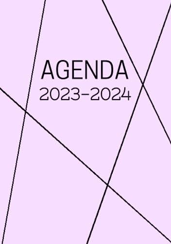 Agenda Violet Pastel 2023 2024: Scolaire Fille Garçon Collège Lycée Étudiant Primaire A5 Journalier en Français