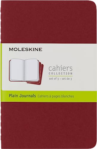Moleskine CH113 - Set de 3 cuadernos, pocket 9 x 14, color rojo