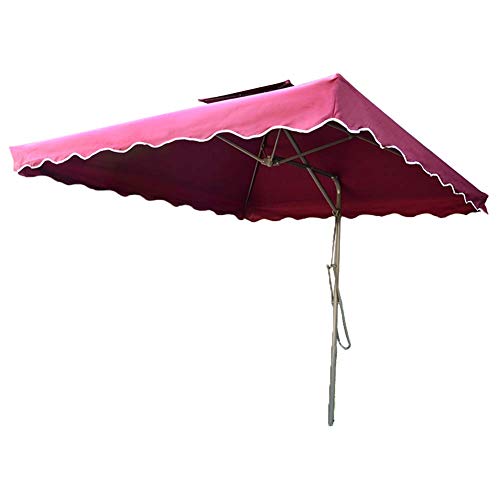 Paraguas colgante en voladizo cuadrado de 2,5 * 2,5 m, sombrilla de plátano con sombrilla de dosel con protección solar de base cruzada para exteriores/jardines/balcón/sombrilla de tienda de patio