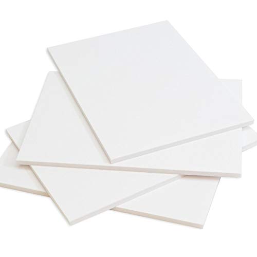 West Design - Cartón pluma (10 unidades, 5 mm, tamaño A1), color blanco