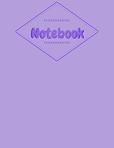 Notebook: Beautiful Violet Pastel Color Notebook For Women and Girls - Dotted Notebook Large (8.5 x 11 inches) - 120 Dotted Pages || Black Dot Grid Notebook / Journal