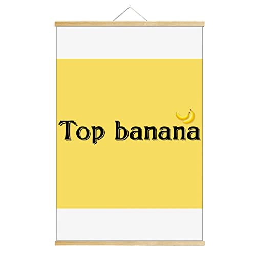 Interesante diseño de plátano, pergamino para colgar, cuadro decorativo