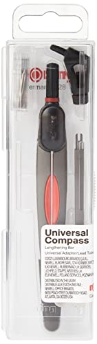 Rotring (S0676540) Compact compás universal con alargador y adaptador de compás de 480 mm