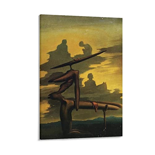 Póster de pintura The Spectre of The Angelus by Salvador Dalí Obras de arte geniales Pintura Arte de pared Impresión en lienzo Carteles colgantes 40 x 60 cm