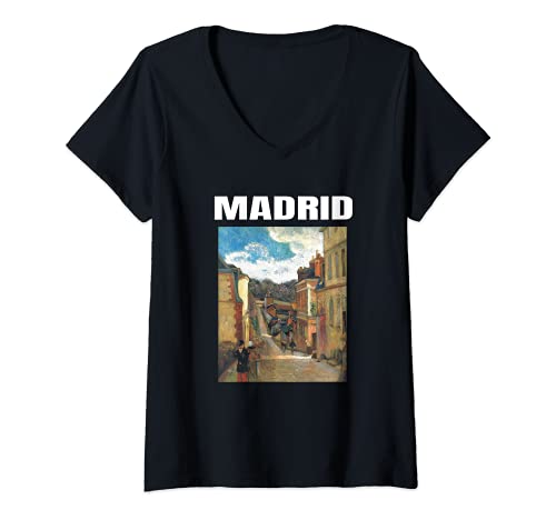 Mujer Paul Gauguin Madrid Vintage Retro Arte Clasico Camiseta Cuello V