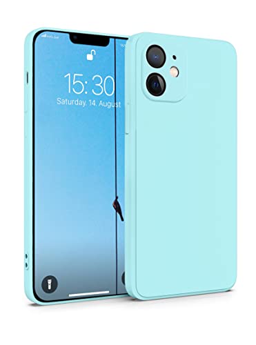 MyGadget Funda para Apple iPhone 12 en Silicona TPU - Carcasa Slim & Flexible - Case Resistente Antigolpes y Anti choques - Ultra Protectora Azul Claro