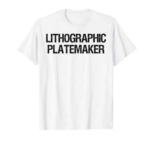 Platemaker litográfico Camiseta