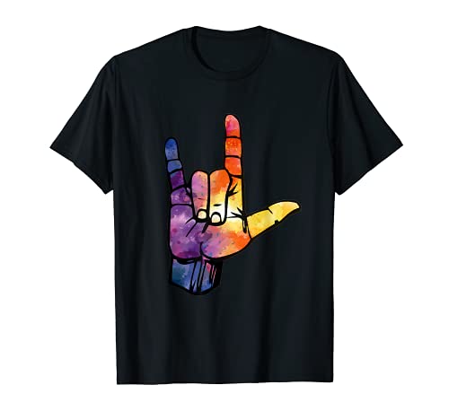 Regalo de lengua de signos americanos para mujeres y hombres Camiseta