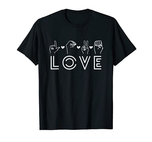 Profesor de lengua de signos ASL Orgullo de los sordos Intér Camiseta