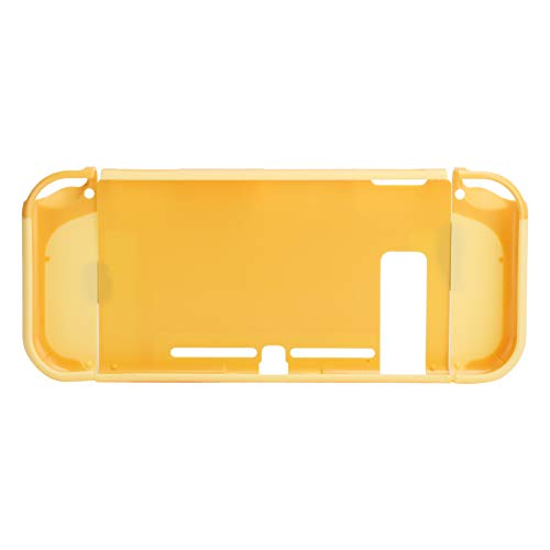 Funda de mando de doble color, 3 formas de una carcasa para mando de videojuegos, enchufable, extraíble para (amarillo oscuro + amarillo claro)