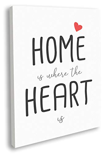 Artesta Cuadro en lienzo Home is where the heart is (20x30)