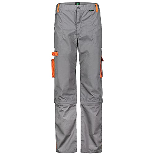 BWOLF Sigma - Pantalones de trabajo para hombre, pantalones de trabajo, clásicos, con bolsillos multifuncionales, gris claro/naranja., XXXXL