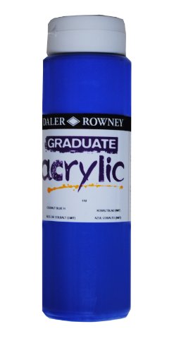 Daler Rowney Graduate - Pintura acrílica (500 ml), color azul cobalto