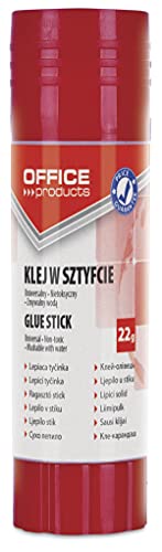 OFFICE PRODUCTS Original Pegamento en barra 22 g Blanco/Pegamento apto para niños para artes y manualidades/PVA/sin disolventes/soluble en agua/para la escuela, suministros de oficina