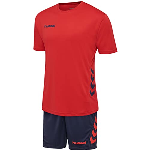 hummel Conjunto para hombre, color rojo y azul marino, talla M EU