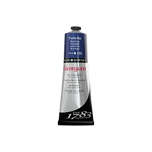 Daler Rowney Georgian - Pintura al óleo - magníficos colores - 225 ml - Azul de Prusia